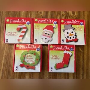 5 Puzzibits Flexible 3D Christmas Puzzle Art By Manhattan Toy
